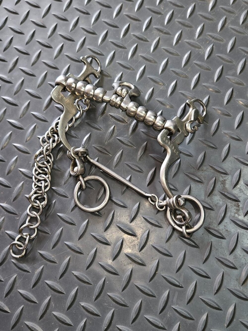 Paso Fino Gaited Horse Show Bit Spoon Port Large Rollers Columbia QUIPILE {#93-5